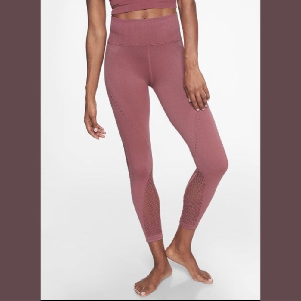 Athleta Pink Trophy Seamless 7/8 Tight